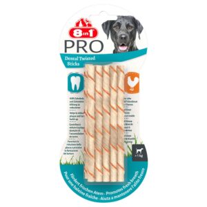 2x10bucăți Pro Dental Twisted Sticks 8in1 Snackuri pentru câini mici