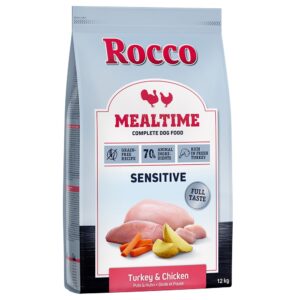 2x12kg Curcan & pui Sensitive Rocco Mealtime Hrană uscată câini