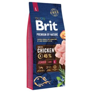 2x15kg Junior L Brit Premium Hrană uscată pentru câini