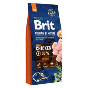2x15kg Sport Brit Premium by Nature Hrană uscată câini