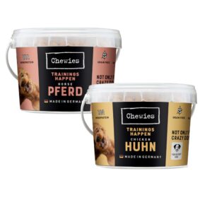 2x300g Cal + 2x300g Pui Chewies Monoprotein Snackuri dresaj câini