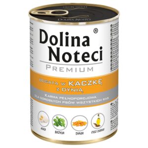 48x400g Rață cu dovlecel Premium Dolina Noteci Hrană umedă câini