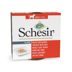 6x150g Pui&Vită Schesir Hrană umedă câini