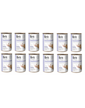 BRIT Veterinary Diet Gastrointestinal Salmon&Pea 12×400 g hrana pentru un sistem digestiv sensibil la caini