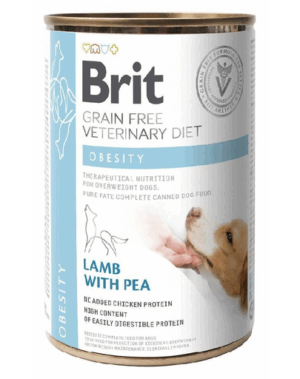 BRIT Veterinary Diet Obesity Lamb&Pea 24×400 g aliment pentru caini obezi