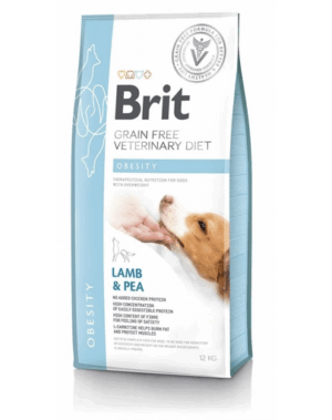 BRIT Veterinary Diets Dog Obesity Dieta veterinara pentru caini supraponderali, cu miel 12 kg