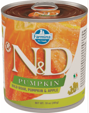 FARMINA N&D Adult Hrană umedă cu mistreț, dovleac și măr 285 g