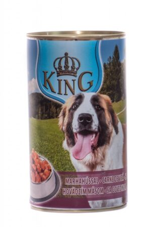King Dog – conserva cu carne de vita – 1240g