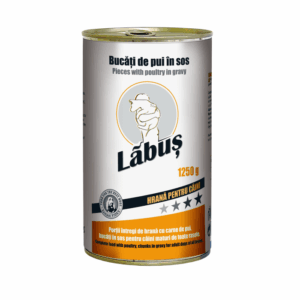 Labus, Conserva hrana umeda, caini, pui, 1250g