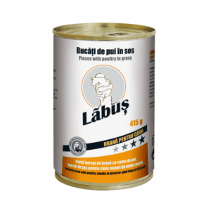 Labus, Conserva hrana umeda, caini, pui, 415g