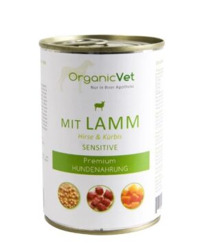 OrganicVet Sensitive – Miel, dovleac si mei – 400g