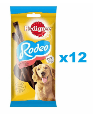 PEDIGREE Rodeo 12×122 g Set batoane pentru caine, cu vita