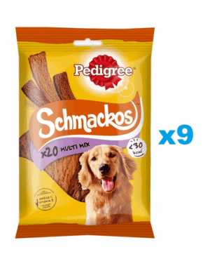 PEDIGREE Schmackos Multi Mix 9x144g set recompense pentru caine