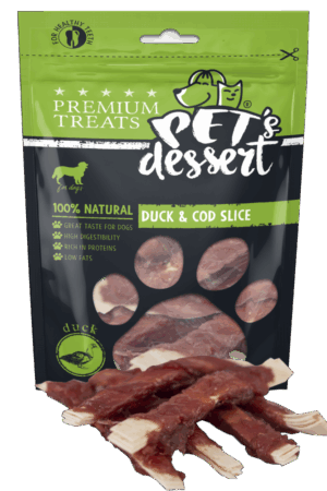 Pet s Desert Dog DuckCod Slice 80g LSD-12