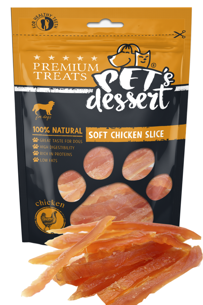 Pet s Desert Dog Soft Chicken Slice 80g LSC-02