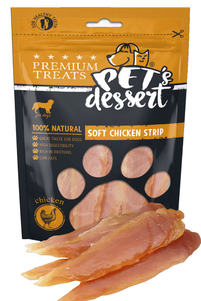 Pet s Desert Dog Soft Chicken Strips 80g LSC-01