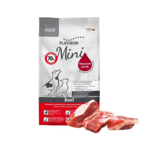 Platinum Dog Mini Adult, hrana uscata pentru caini, cu vita, 900 gr