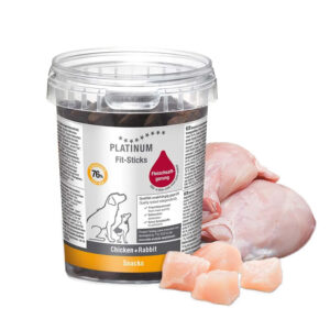Platinum Fit Sticks, recompense pentru caini, cu pui si iepure, 300 gr