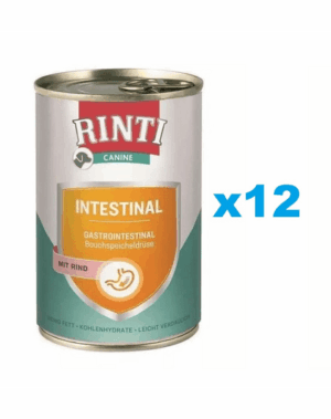 RINTI Canine Intestinal beef 12×400 g cu vita, pentru caini