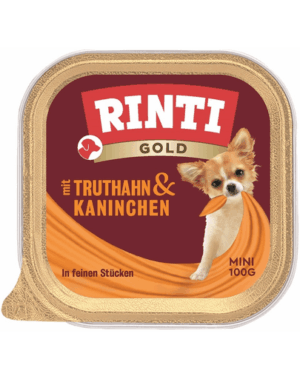 RINTI Gold Turkey&Rabbit Mini curcan si iepure pentru caini 100 g