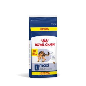 Royal Canin Maxi Adult, 15 Kg Plus 3 Kg Gratuit