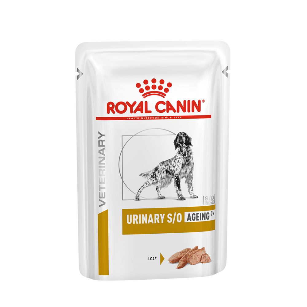 12x85g Urinary S/O Ageing 7+ Mousse Royal Canin Veterinary Canine Hrană câini