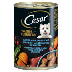 6x400g Pui Natural Goodness Cesar Hrană umedă câini