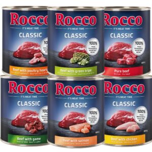 6x800g Classic Mix 1 Rocco Hrană umedă câini