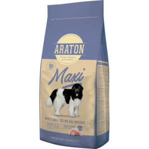 ARATON Maxi Adult, L-XL, Pasăre, hrană uscată câini, 15kg