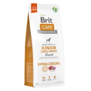 BRIT Care Hypoallergenic, L-XL, Miel, hrană uscată monoproteică câini junior, sistem imunitar & alergii BRIT Care Hypoallergenic Junior Large Breed, L-XL, Miel, hrană uscată monoproteică câini junior, sistem imunitar & alergii, 12kg