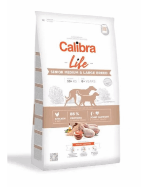 CALIBRA Dog Life Senior Medium&Large Chicken hrana uscata pentru caini seniori de talie medie si mare 12 kg
