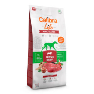 CALIBRA Life Adult Large Fresh Beef, L-XL, Vită, hrană uscată monoproteică fără cereale câini, 12kg