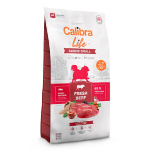 CALIBRA Life Senior Small Fresh Beef, XS-S, Vită, hrană uscată monoproteică câini senior, 1.5kg