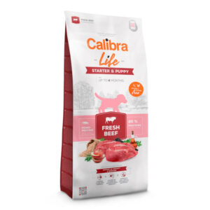 CALIBRA Life Starter & Puppy, XS-XL, Vită, hrană uscată monoproteică câini junior, 2.5kg