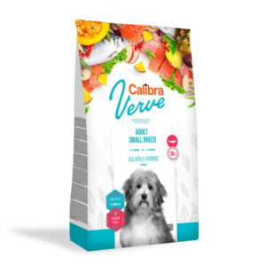 CALIBRA Verve GF Adult Small Breed, XS-S, Somon și Hering, hrană uscată fără cereale câini, 1.2kg