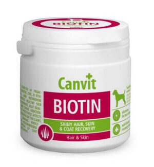 CANVIT Biotin, supliment piele & blană câini CANVIT Biotin, XS-S, supliment piele & blană câini, flacon, 100g