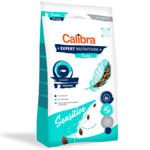 CALIBRA Expert Nutrition Sensitive, XS-XL, Somon, hrană uscată câini, sistem digestiv, piele & blană, 12kg