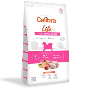 CALIBRA Life Adult Small Breed, XS-S, Pui, hrană uscată conținut redus cereale câini, 6kg