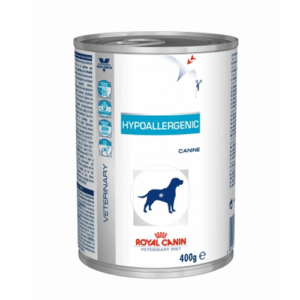 ROYAL CANIN VD Hypoallergenic, XS-XL, dietă veterinară, conservă hrană umedă câini, alergii alimentare (pate), 400g
