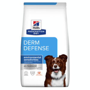 HILL’S Prescription Diet Derm Defense, Pui, dietă veterinară câini, hrană uscată, afecțiuni dermatologice HILL’S Prescription Diet Derm Defense, Pui, dietă veterinară câini, hrană uscată, piele & blana, 12kg