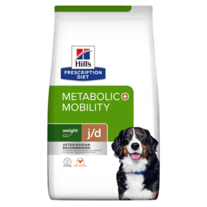 HILL’S Prescription Diet Metabolic + Mobility, Pui, dietă veterinară câini, hrană uscată, afecțiuni metabolice (obezitate) și afecțiuni articulare HILL’S Prescription Diet Metabolic + Mobility, Pui, dietă veterinară câini, hrană uscată, metabolism (obezi