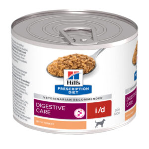 HILL’S Prescription Diet i/d, XS-XL, Curcan, dietă veterinară, conservă hrană umedă câini, sistem digestiv, (pate), 200g
