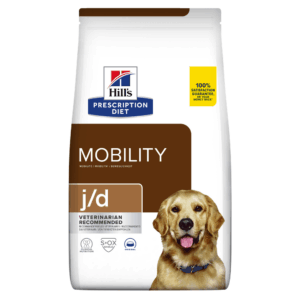 HILL’S Prescription Diet j/d Mobility, Pui, dietă veterinară câini, hrană uscată, afecțiuni articulare HILL’S Prescription Diet j/d Mobility, Pui, dietă veterinară câini, hrană uscată, sistem articular, 4kg
