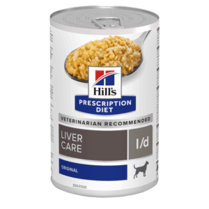HILL’S Prescription Diet l/d, dietă veterinară câini, conservă hrană umedă, afecțiuni hepatice, 370g