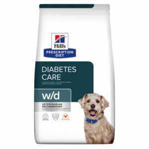 HILL’S Prescription Diet w/d Diabetes Care, Pui, dietă veterinară câini, hrană uscată, afecțiuni metabolice (diabet) HILL’S Prescription Diet w/d Diabetes Care, Pui, dietă veterinară câini, hrană uscată, metabolism ( obezitate si diabet), 10kg