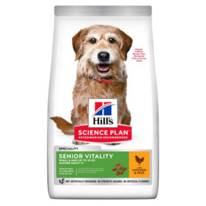 HILL’S SCIENCE PLAN Senior Vitality 7+, XS-S, Pui, hrană uscată câini senior, 6kg
