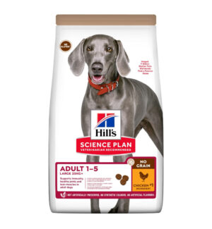 HILL’S SP No Grain, Adult L-XL, Pui, hrană uscată fără cereale câini, 14kg