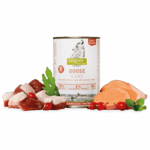ISEGRIM, XS-XL, Gâsca, conservă hrană umedă fără cereale câini, (în sos), 800g