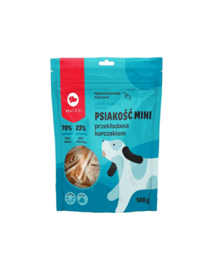 MACED Oase pentru caini acoperite cu pui 10 cm 500 g