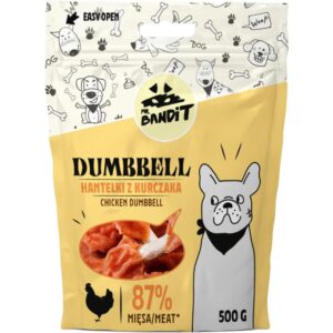 MR BANDIT Dumbbell, XS-XL, Pui, punguță recompense câini, 500g